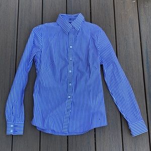 Banana republic non iron fitted stripe shirt.